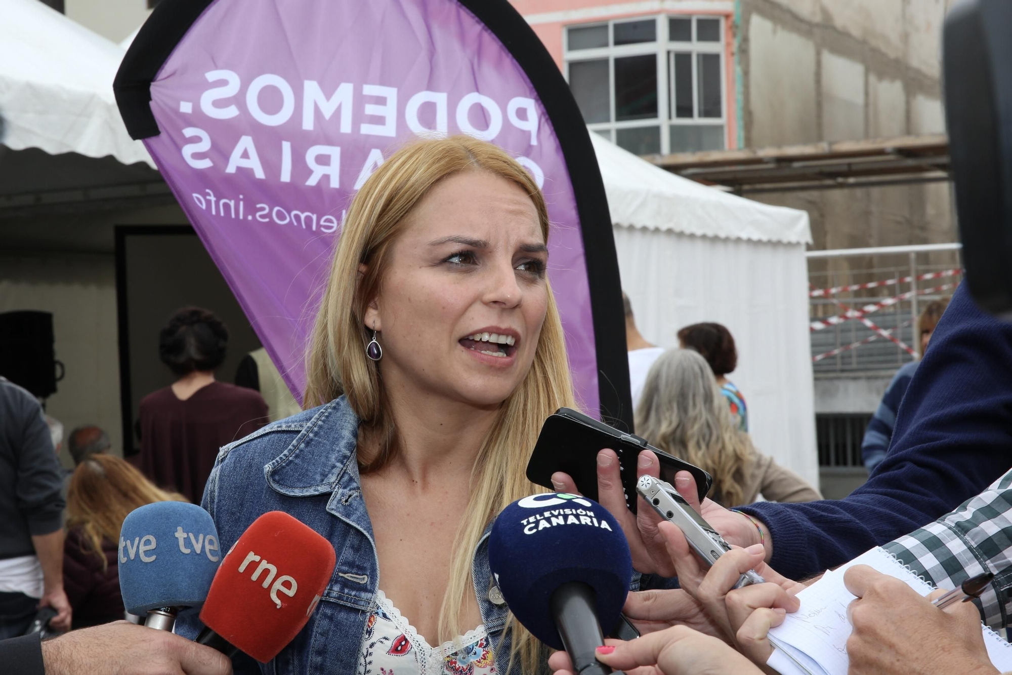 La secretaria general de Podemos Canarias, Noemí Santana.