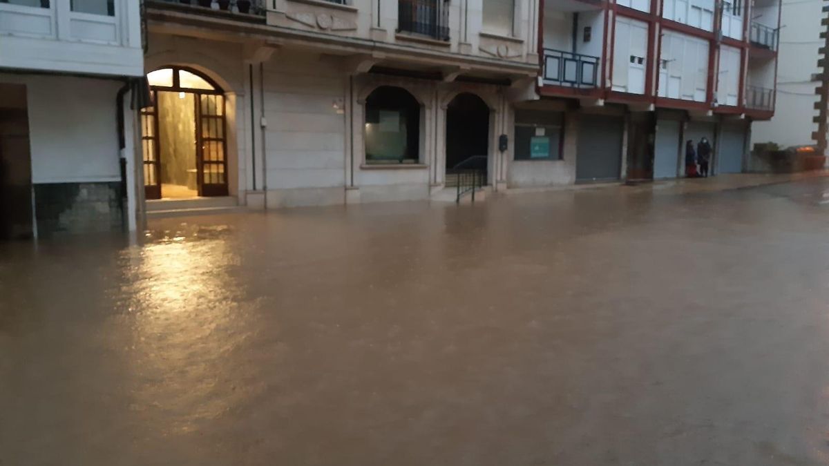 Inundaciones de este lunes en Cantabria.
