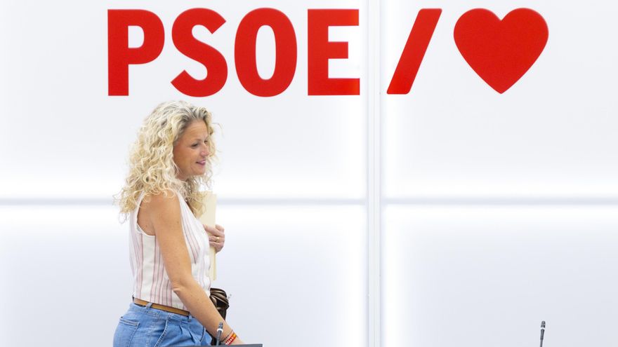 Montse Mínguez, portavoz de la Ejecutiva Federal del PSOE.
