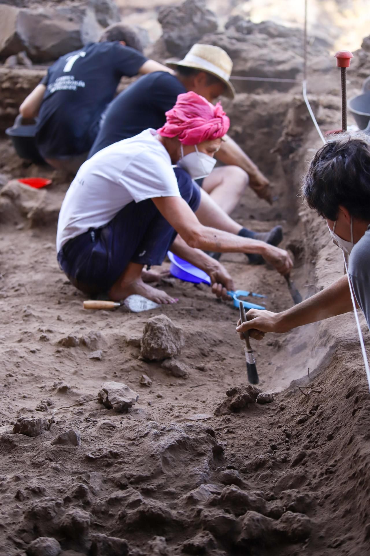 La octava edición del Campus de Arqueología de Tijarafe se ha desarrollado en el Barranco de Los Gomeros.