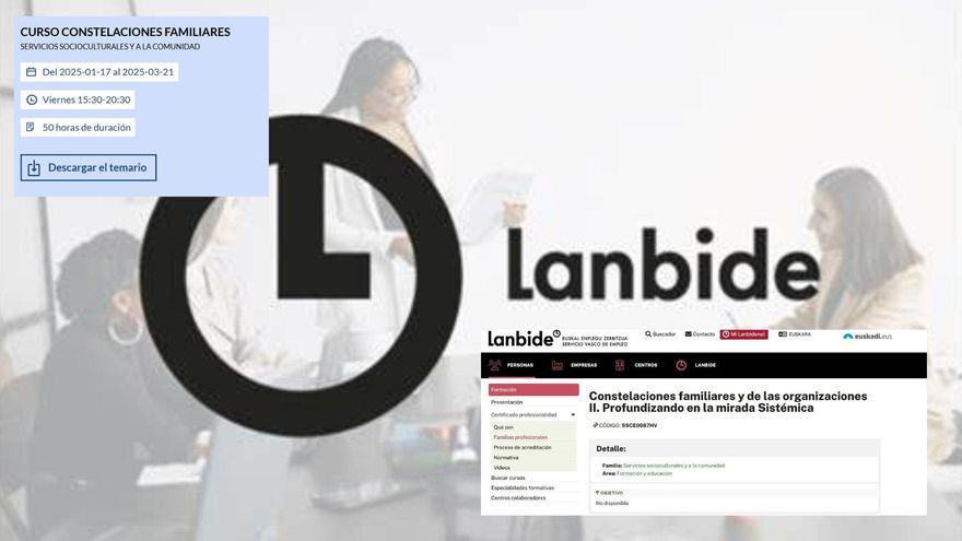 El Gobierno vasco financia un curso de 'constelaciones familiares', una pseudoterapia para "mejorar relaciones"