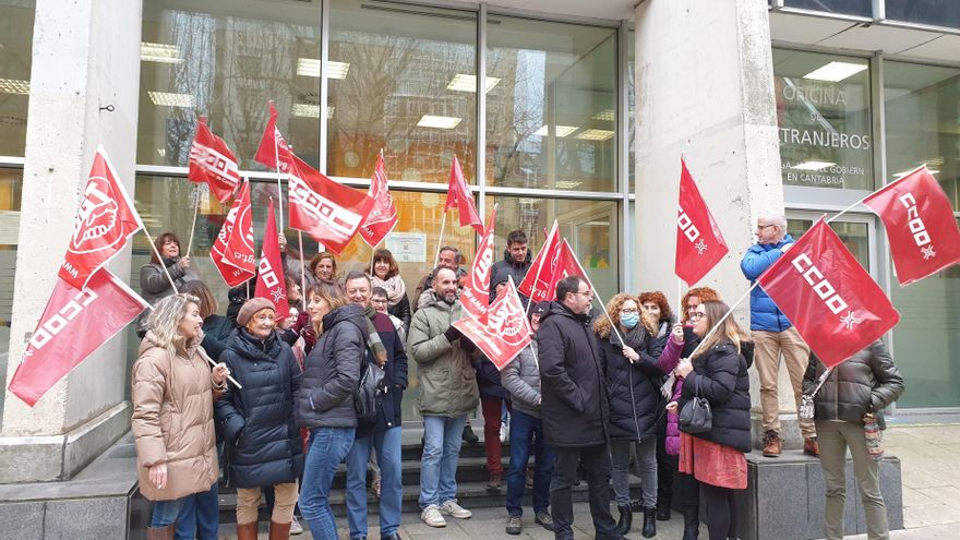Los inspectores de Trabajo se concentran en Santander para pedir más plantilla y mejoras salariales