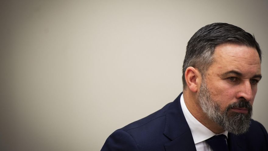 Archivo - El líder de VOX, Santiago Abascal, durante una entrevista para Europa Press, a 29 de noviembre de 2024, en Madrid (España). Santiago Abascal fue uno de los fundadores de VOX en 2013 y es presidente nacional del partido desde 2014. Además, desde