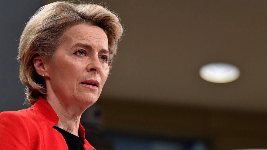 La presidenta de la Comisión Europea, Ursula von der Leyen esta semana. EFE/EPA/JOHN THYS / POOL