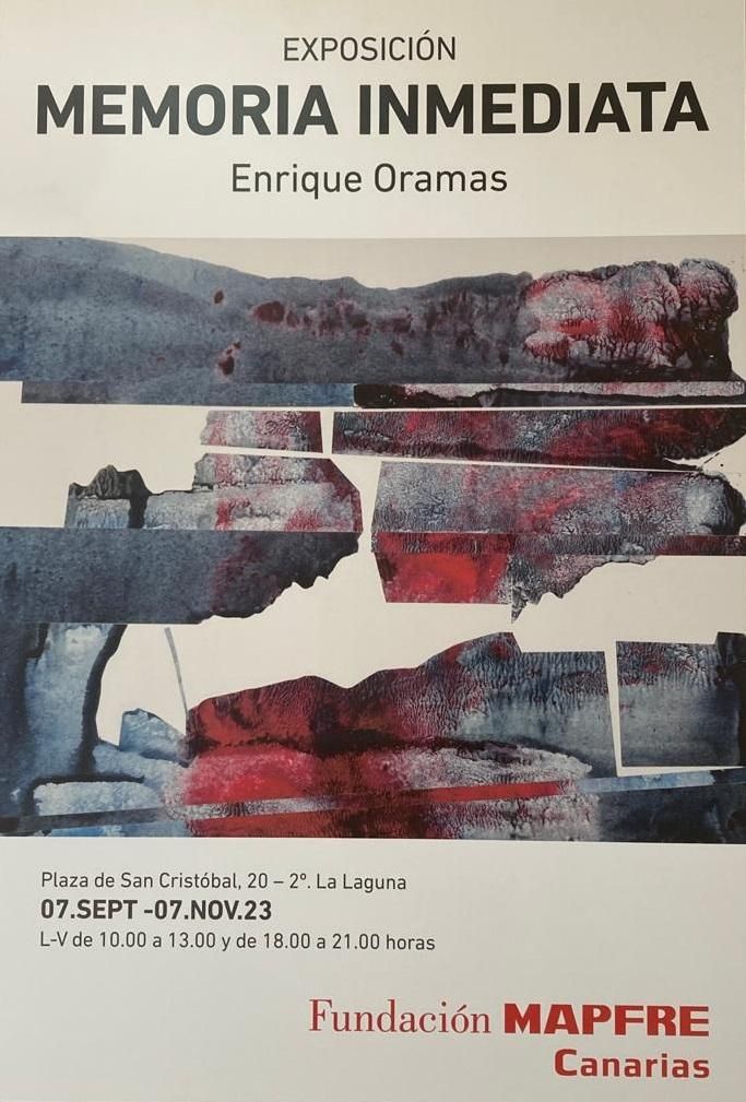 Cartel de la muestra en la Fundación Mapfre de La Laguna.