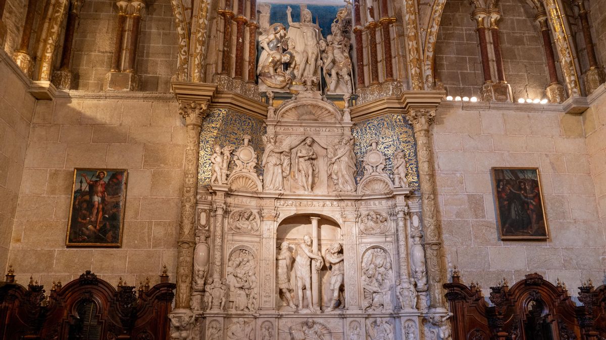 Retablo de San Bernabé, situado en la sacristía de la catedral de Ávila, obra de Isidro de Villoldo, uno de los discípulos de Vasco de la Zarza