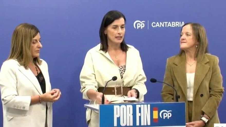 Gema Igual e Isabel Urrutia, candidatas del PP de Cantabria a las elecciones generales