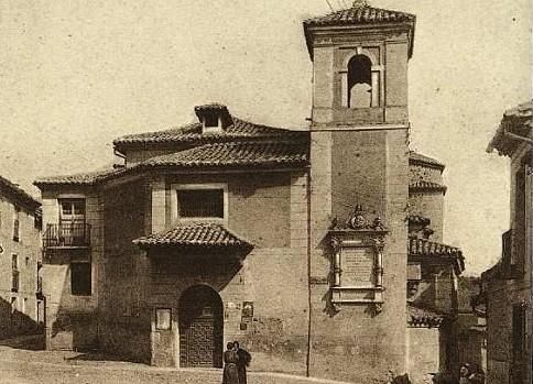 Iglesia de San Salvador en Toledo en una imagen del año 1927 donde se sitúa el bautismo de Juana I de Castilla