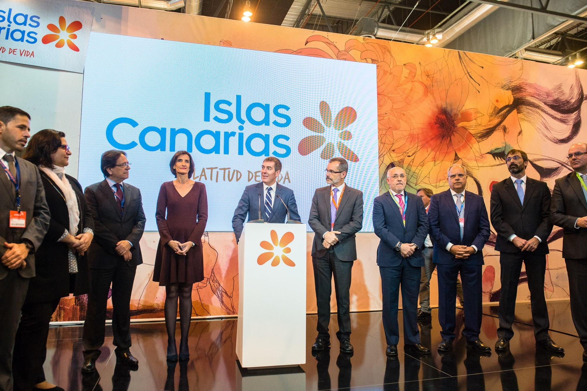 Inauguración del estand de Canarias en Fitur
