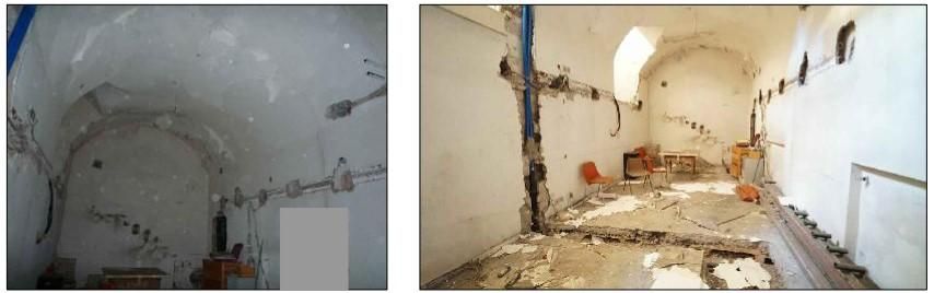 Fotografías del interior de Villa Aurora, publicadas en los informes periciales del Ministerio de Justicia italiano de cara a la subasta