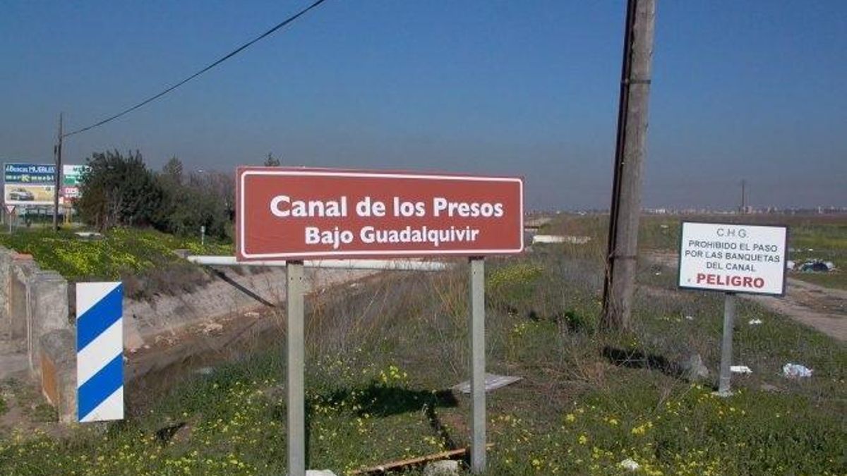 Señalización del "Canal de los Presos"