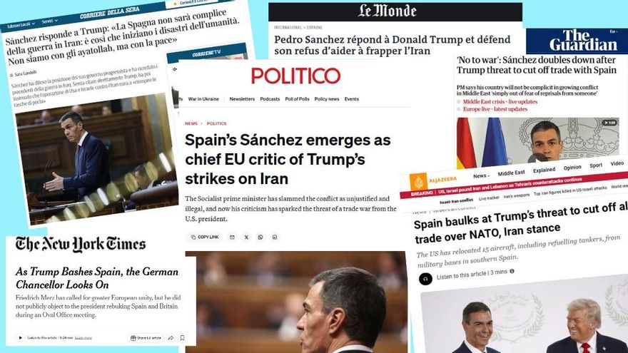 "Sólo Sánchez se ha atrevido a desafiar a Trump": así recogen la amenaza de EEUU a España los medios internacionales