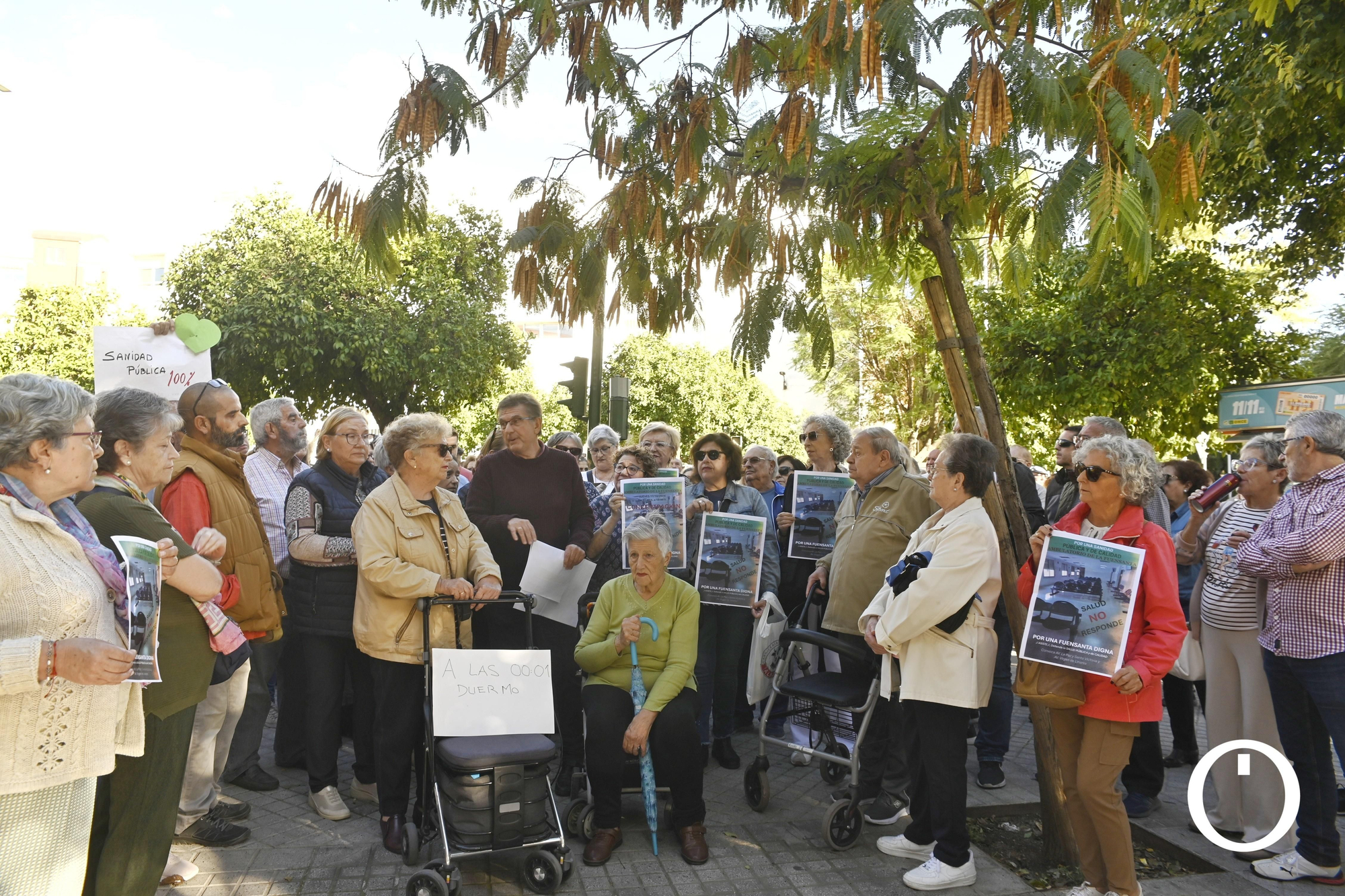 Concentración en el centro de salud de la Fuensanta
