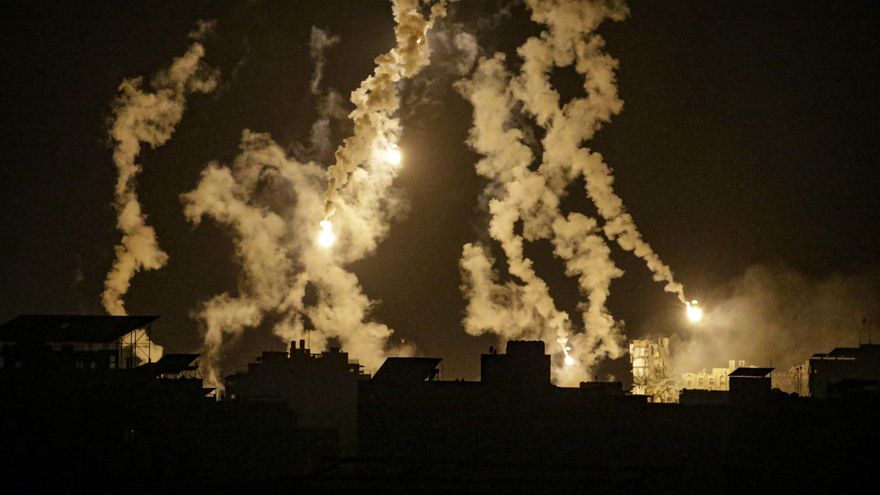 Bombardeos israelís en la Franja de Gaza