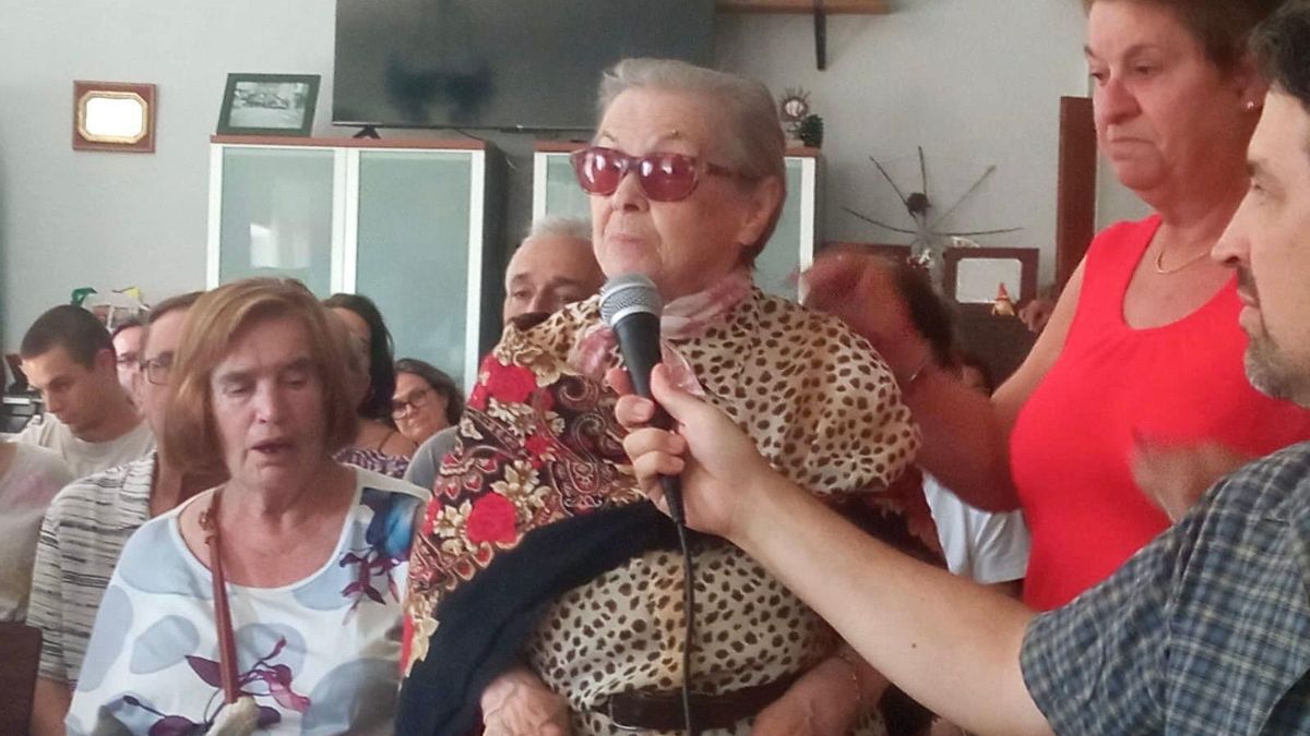 Petra Méndez, de 96 años, hija de Amador Méndez, un guerrillero antifranquista del maquis, natural de Armallones, en el Alto Tajo