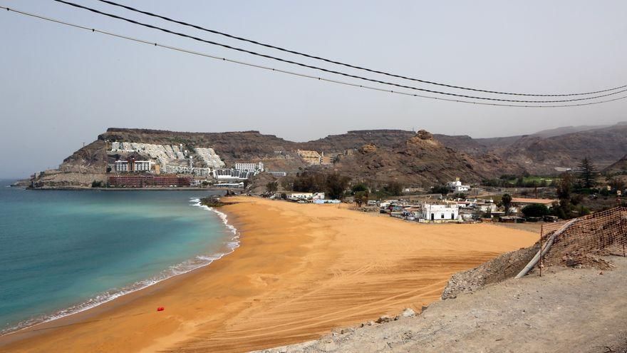 La arena saharaui aportada a la playa de Tauro afectó a arrecifes y sebadales protegidos de la costa suroeste de Gran Canaria