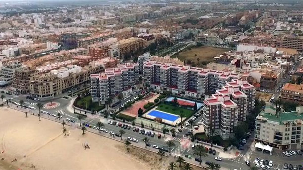 Casco urbano del puerto de Sagunt.