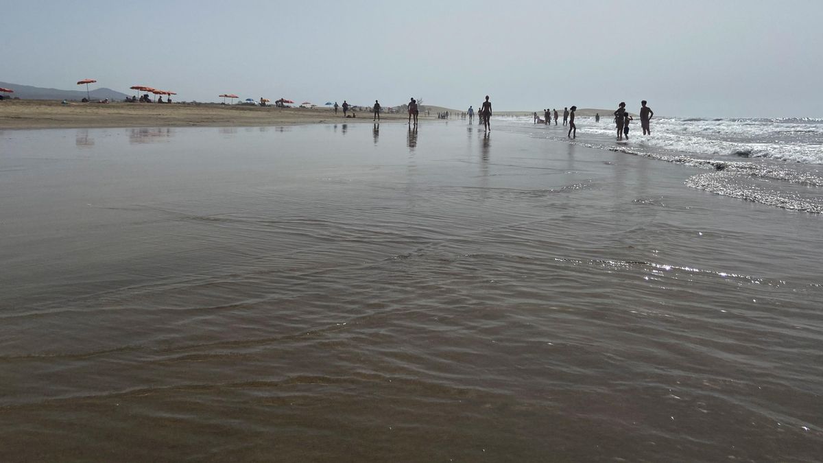 La playa de Maspalomas, al sur de Gran Canaria