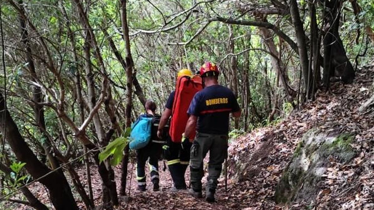 Rescatada una senderista en Los Tilos