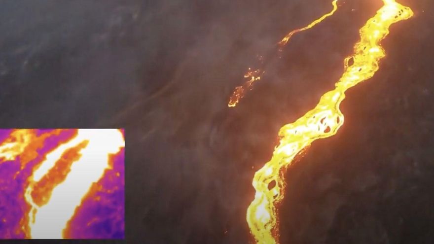 VÍDEO | Así avanza la lava del volcán de La Palma tras la reactivación de la fase estromboliana