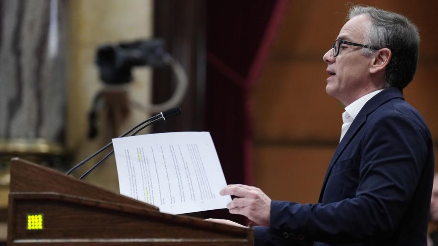 El diputado de ERC, Josep María Jové, durante la primera jornada del Debate de Política General, en el Parlament de Catalunya, a 8 de octubre de 2025, en Barcelona, Catalunya (España).