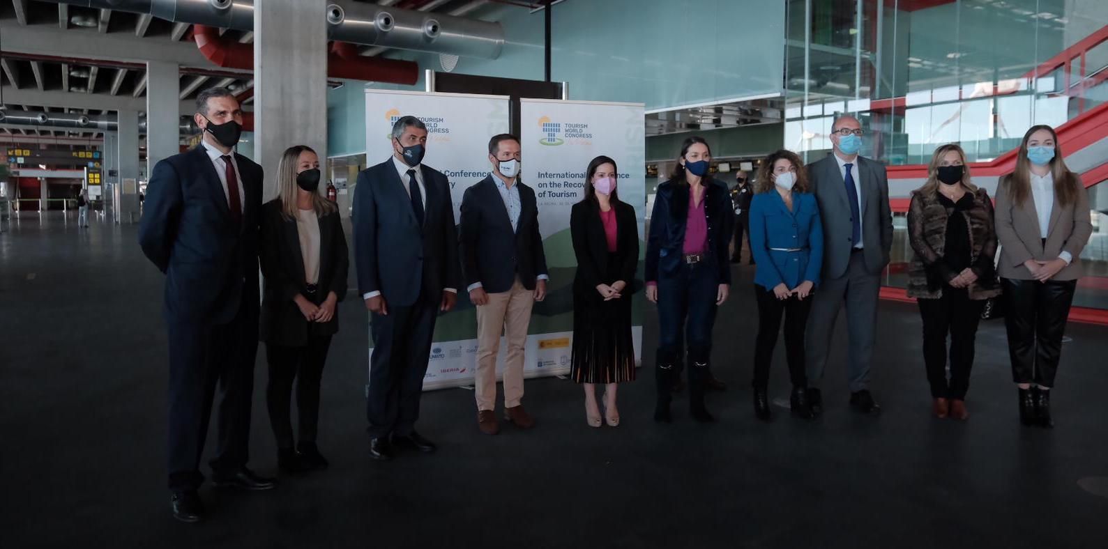 Llegada de la ministra Reyes Maroto al Aeropuerto de L Palma.