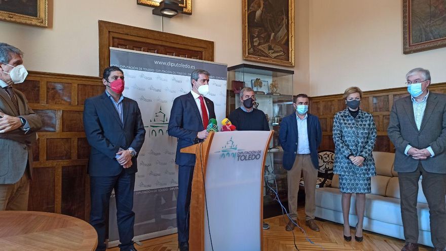 Rueda de prensa en la constitución de la Mesa del sector aeronáutico en la provincia de Toledo
