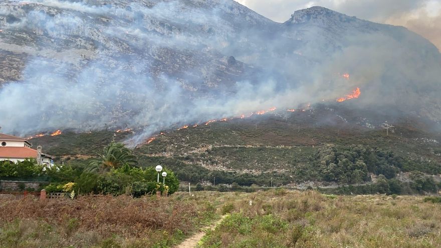 Incendio forestal en Cieza.