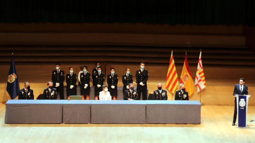 Pérez Ruíz, durante la entrega de condecoraciones de la Policía