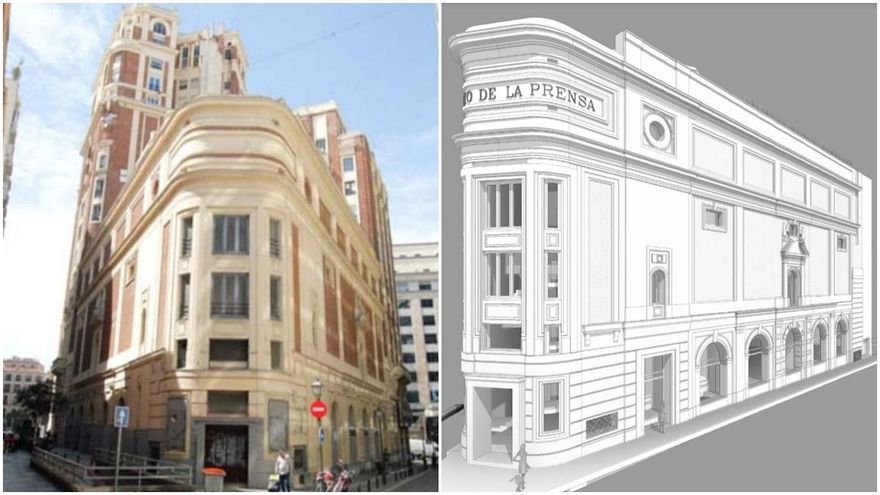 El Palacio de la Prensa de Madrid mira al pasado para abrir un gran local de ocio