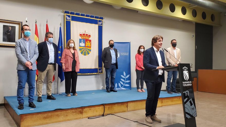 Alcaldes socialistas de siete municipios del sur de Madrid. / Ayuntamiento de Alcorcón