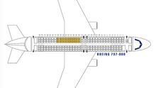 Un avión 737-800 con 27 asientos de más.