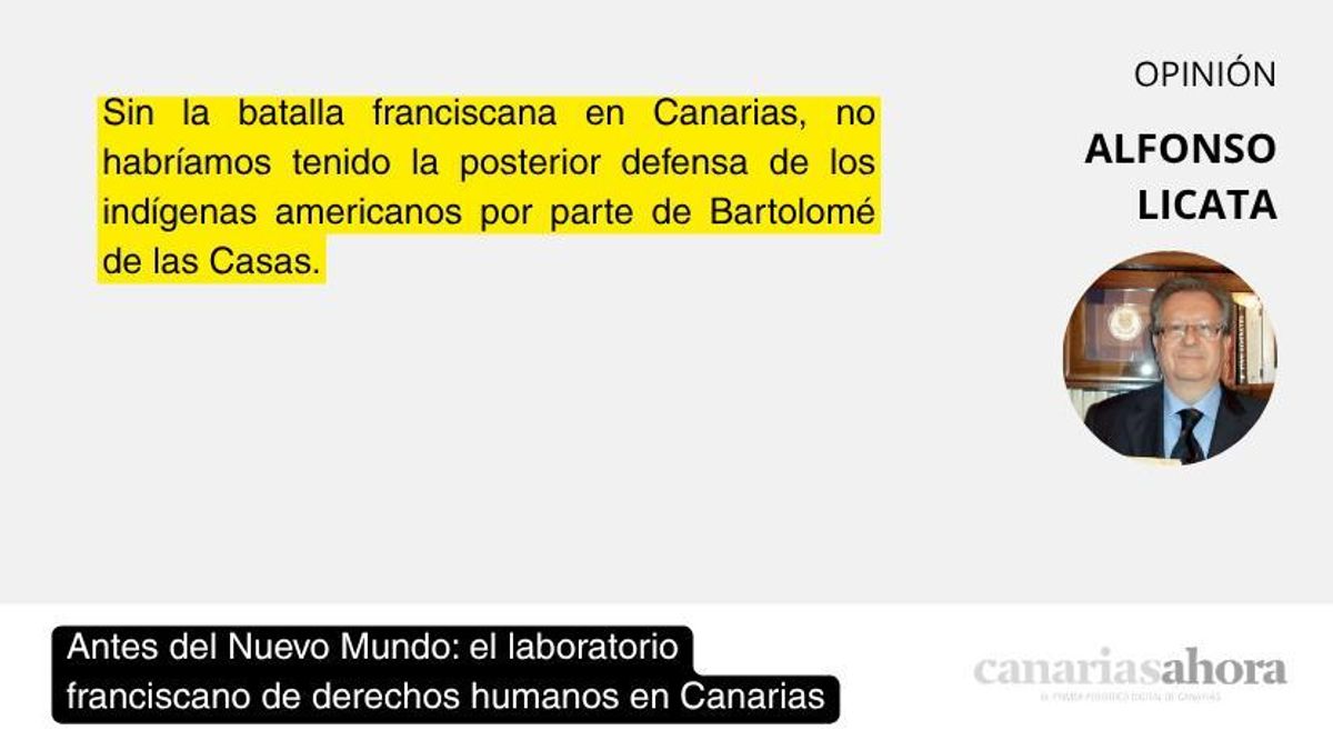 Antes del Nuevo Mundo: el laboratorio franciscano de derechos humanos en Canarias