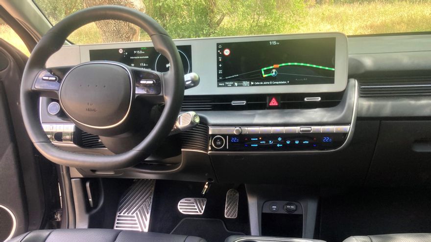 El 'futurista' habitáculo del Hyundai Ioniq 5.