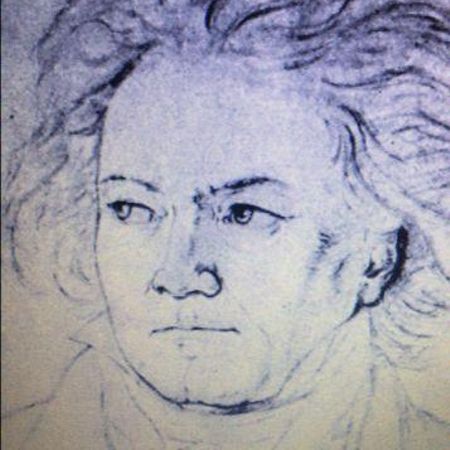 Dibujo de Beethoven.