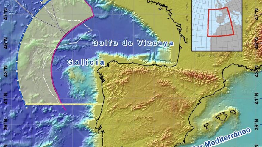 Galicia gana bajo el océano un territorio del tamaño de Extremadura con metales, tierras raras y bidones radiactivos