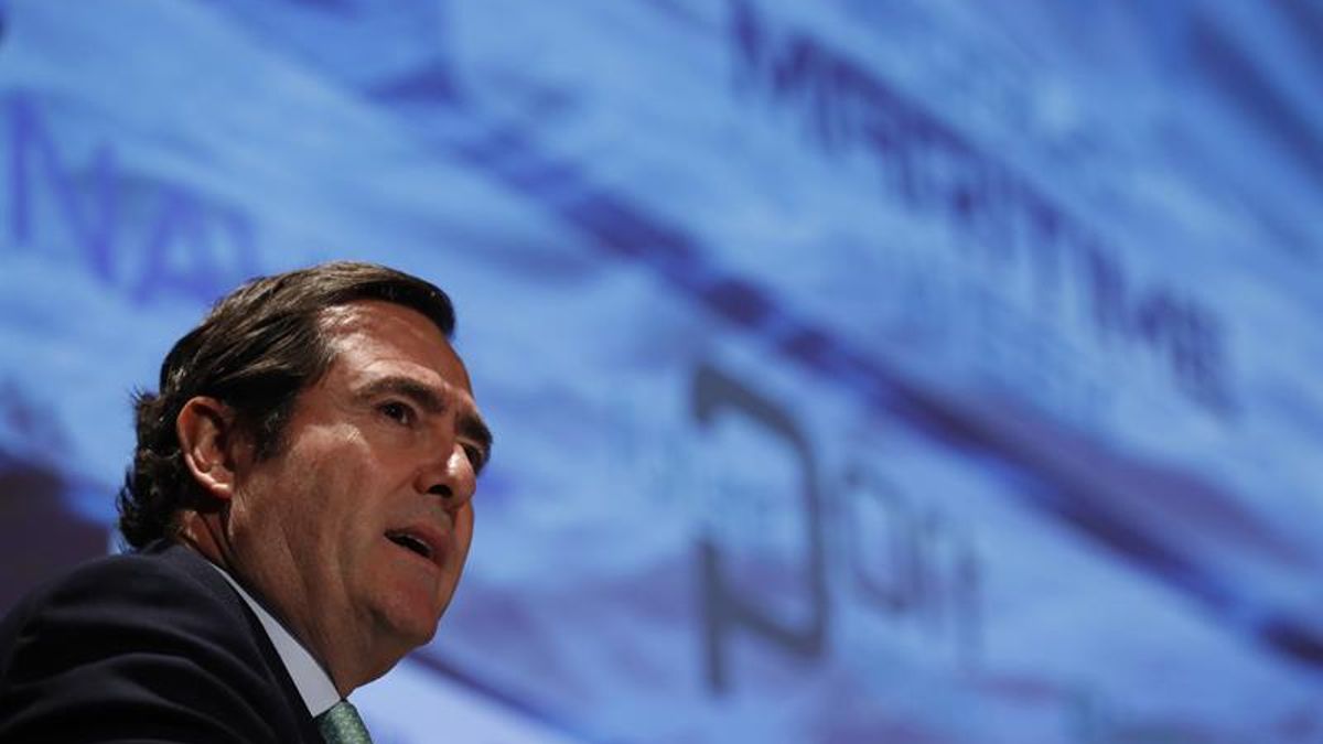 El presidente de la CEOE, Antonio Garamendi.