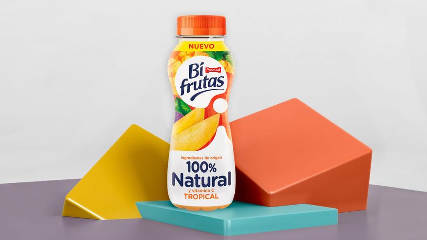 El nuevo envase de Bifrutas 100% natural.
