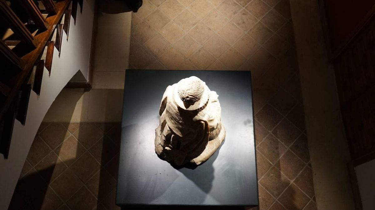 Una de las esculturas devueltas a Brihuega