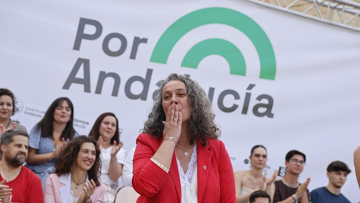 Mitin de Por Andalucía en la plaza de la Juventud de Córdoba