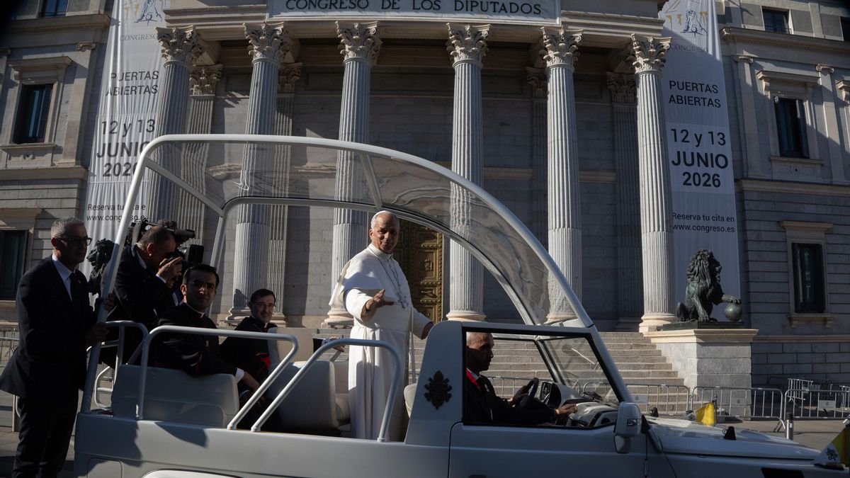 El Papa León XIV el 8 de junio de 2026, en Madrid.
