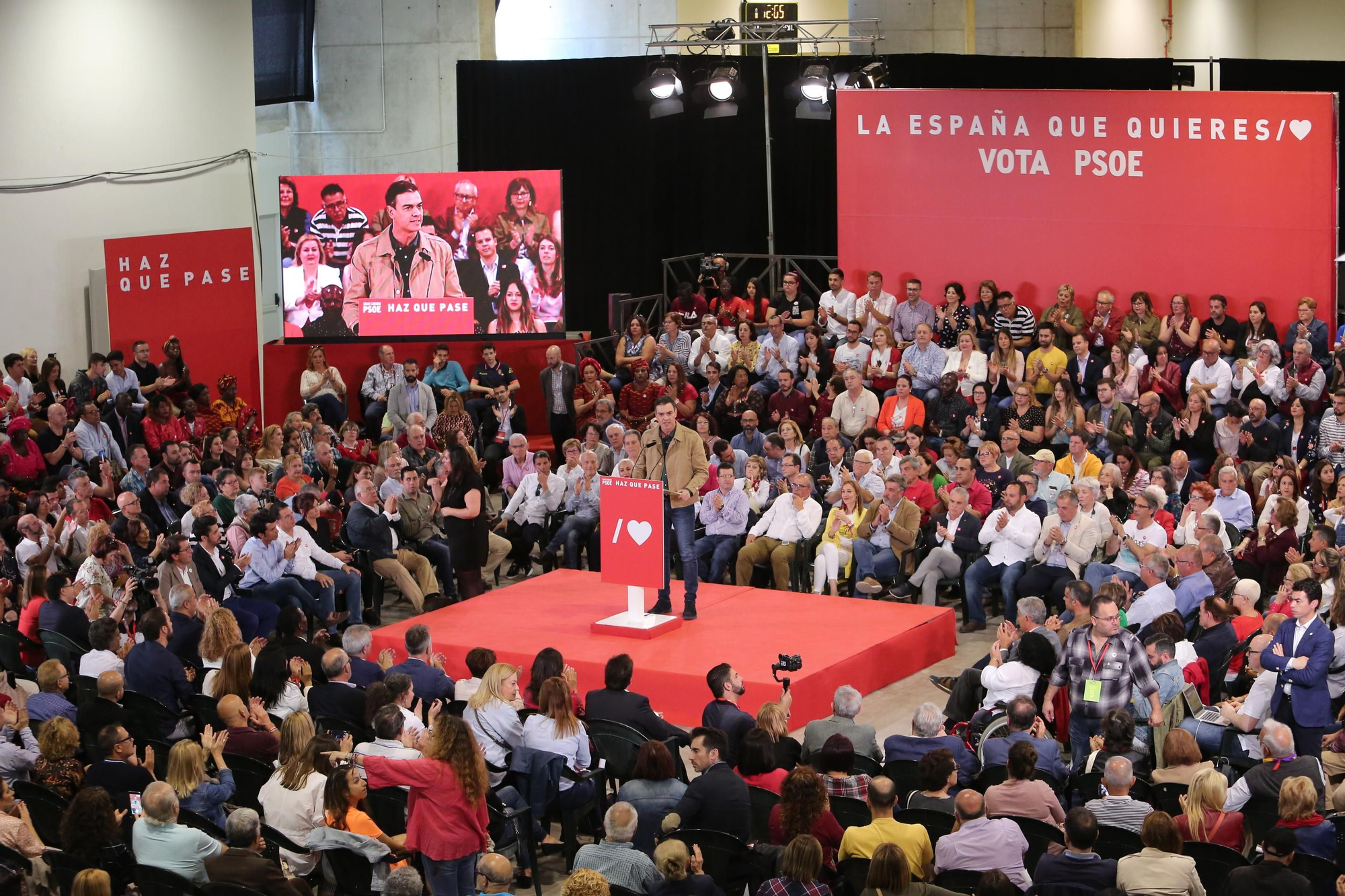 Mitin de Pedro Sánchez en Las Palmas de Gran Canaria