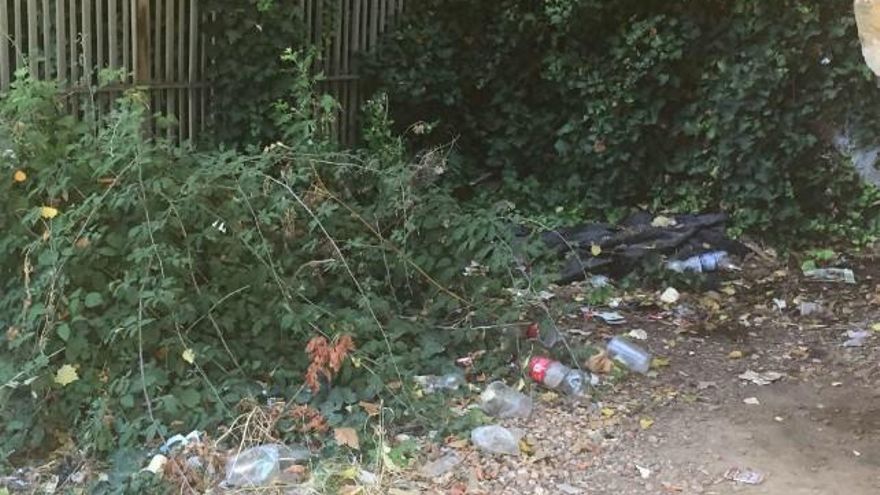 Suciedad en el entorno del Puente San Marcos.