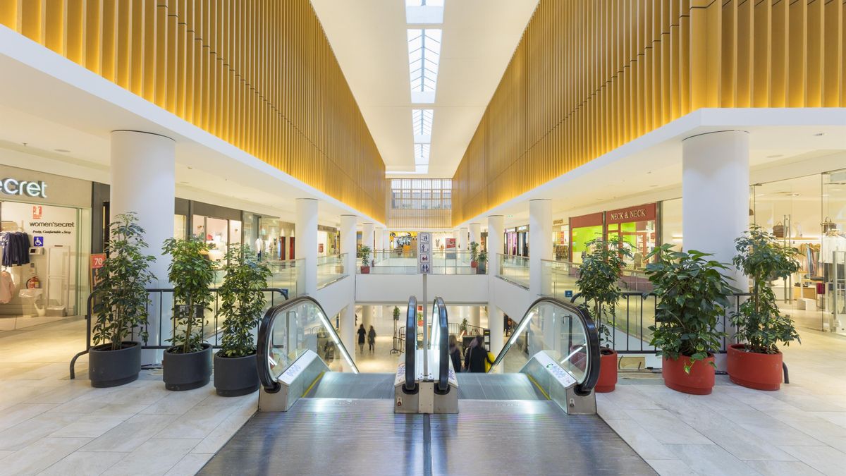 Uno de los centros comerciales de la socimi Merlin Properties