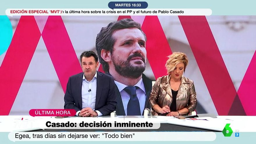 laSexta levanta 'Zapeando' y adelanta 'Más vale tarde' para cubrir "las últimas horas de Pablo Casado" como líder del PP