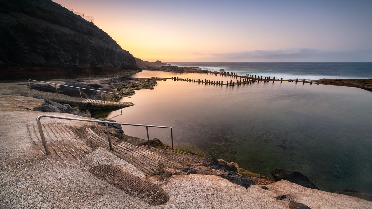 Piscinas naturales en el norte de Gran Canaria.