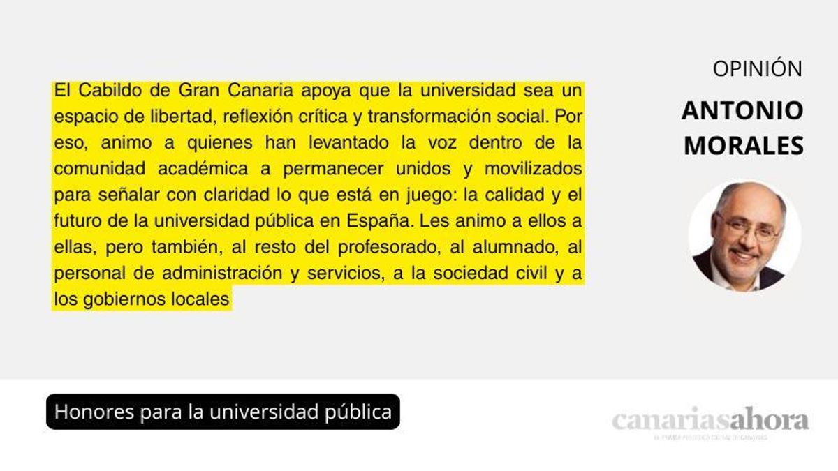 Honores para la universidad pública