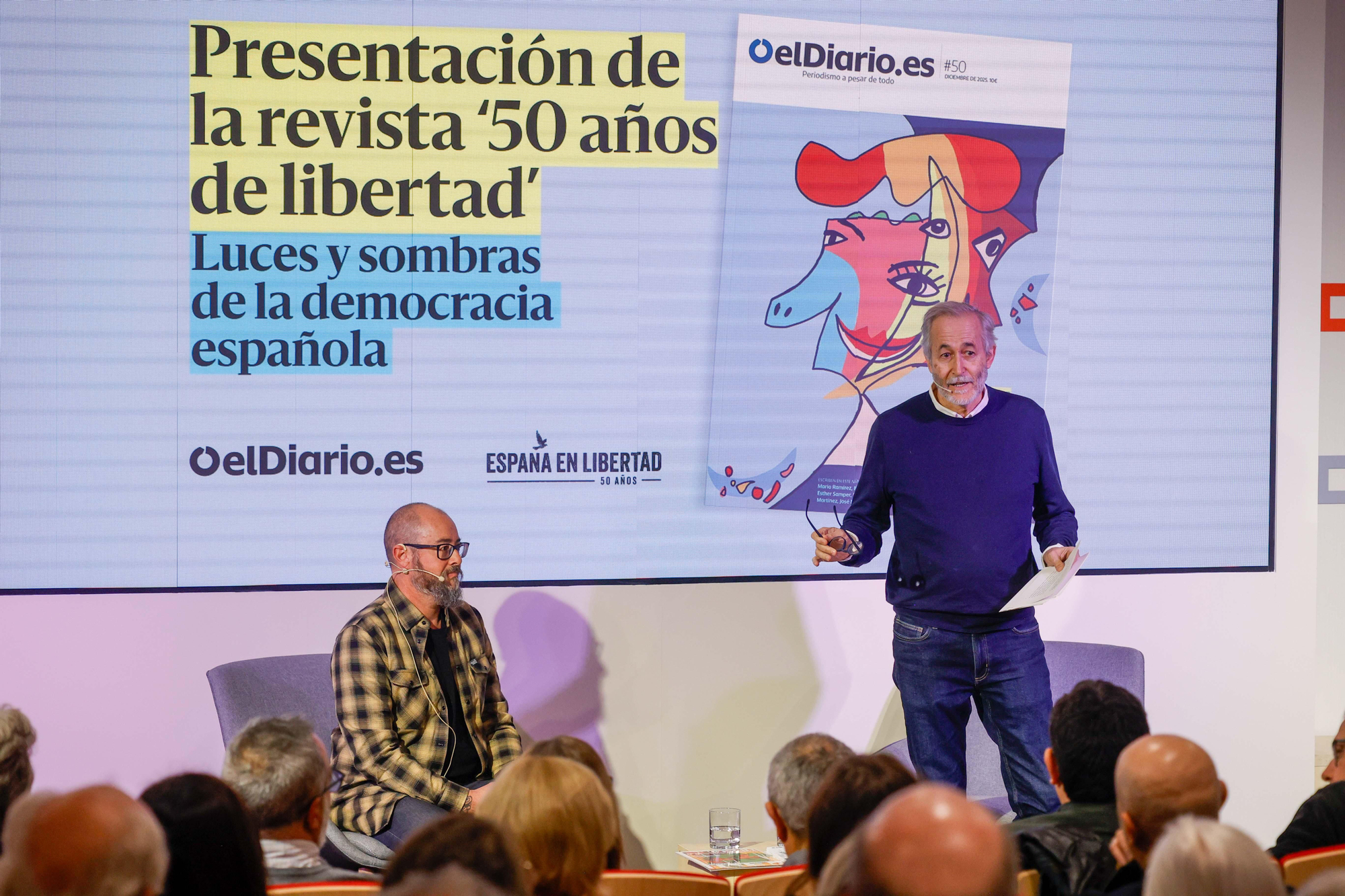 Presentación en Barcelona de la revista de elDiario.es '50 años de libertad', en imágenes