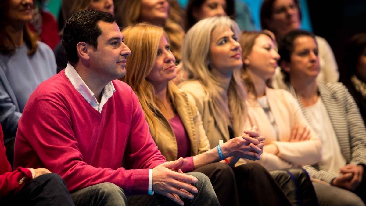 Moreno anuncia que el Gobierno andaluz tendrá "más mujeres que hombres" si es elegido presidente