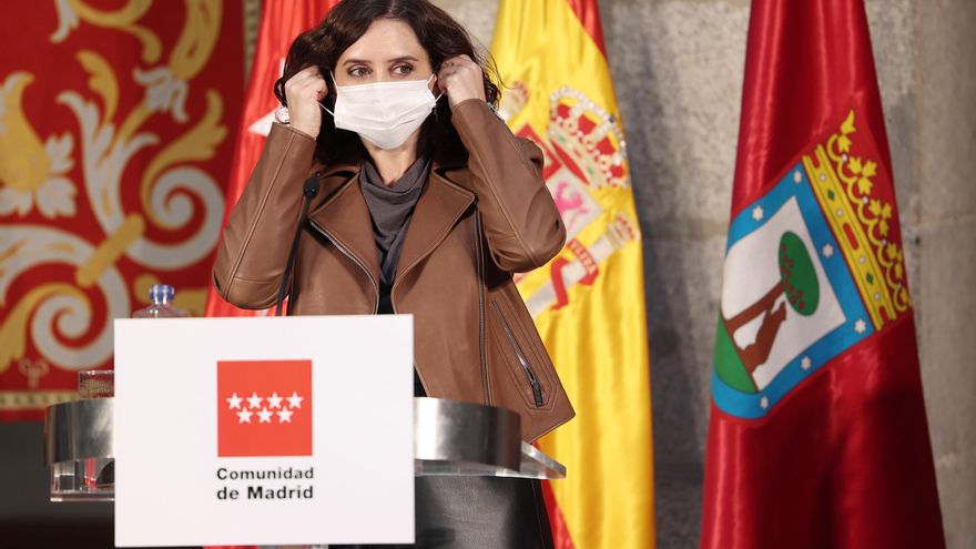 La presidenta de la Comunidad de Madrid, Isabel Díaz Ayuso